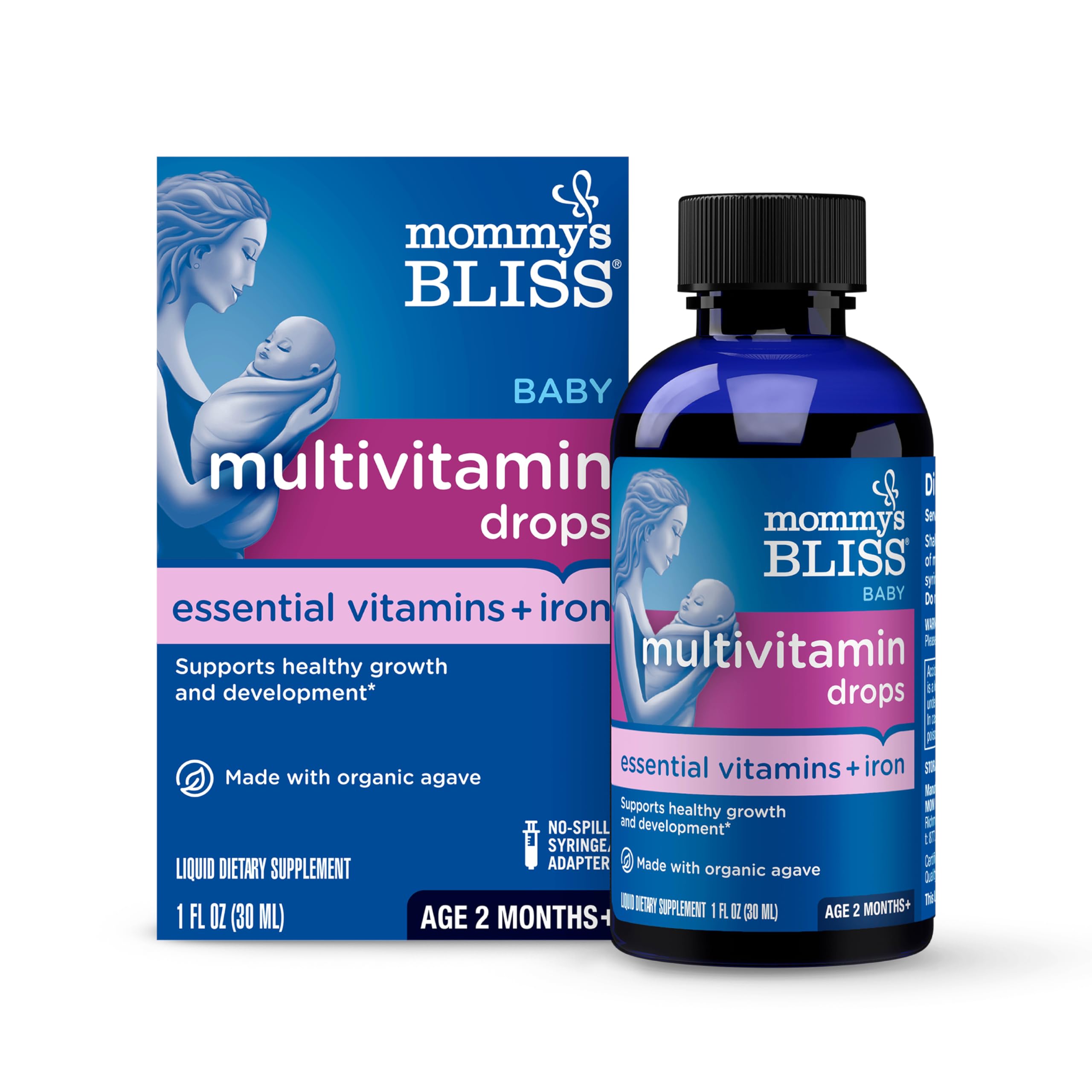 Amazon.com: Mommy's Bliss Baby Multivitamin + Iron, Daily